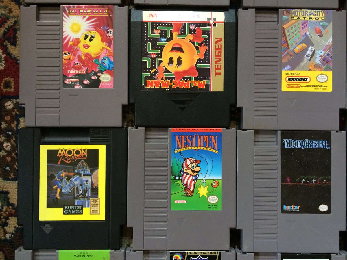 pac man nes cartridge